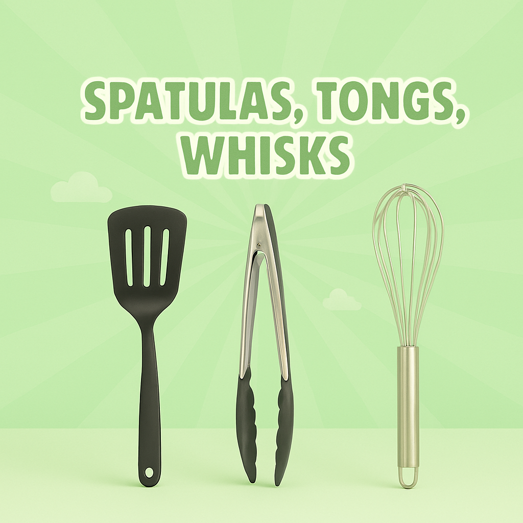 Spatulas, Tongs, Whisks