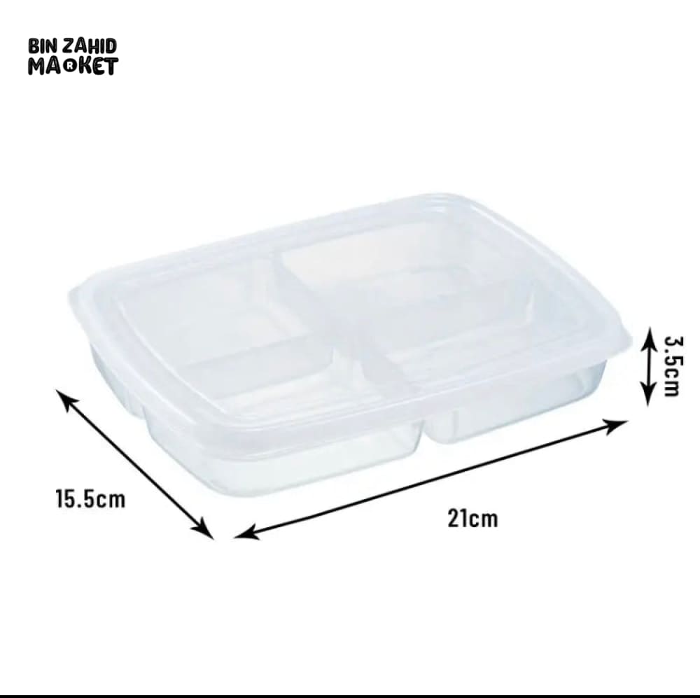 4 GRIDS TRANPARENT FOOD STOARGE BOX