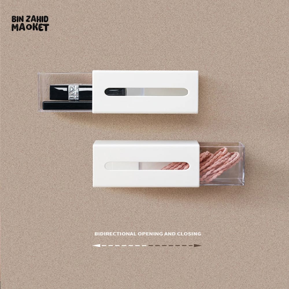 1 PIECE PUNCH-FREE DUAL-OPENING STORAGE BOX – COTTON PADS HAIR CLIPS & EXTRACTION TOOLS