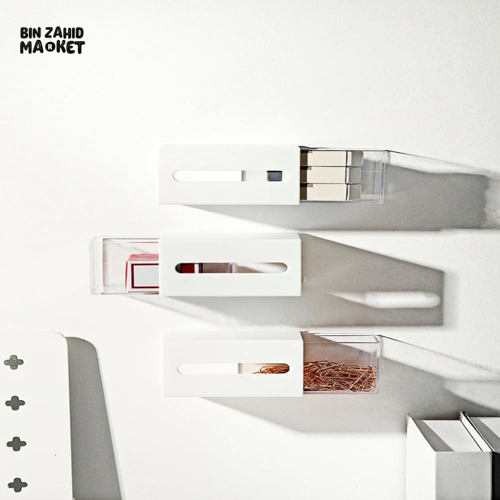 1 PIECE PUNCH-FREE DUAL-OPENING STORAGE BOX – COTTON PADS HAIR CLIPS & EXTRACTION TOOLS