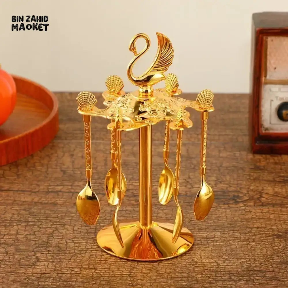 CUTE SWAN DESSERT TABLEWARE KITCHEN CUTLERY SET