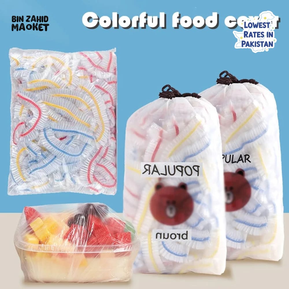 100 PIECES COLOFUL FOOD COVERS