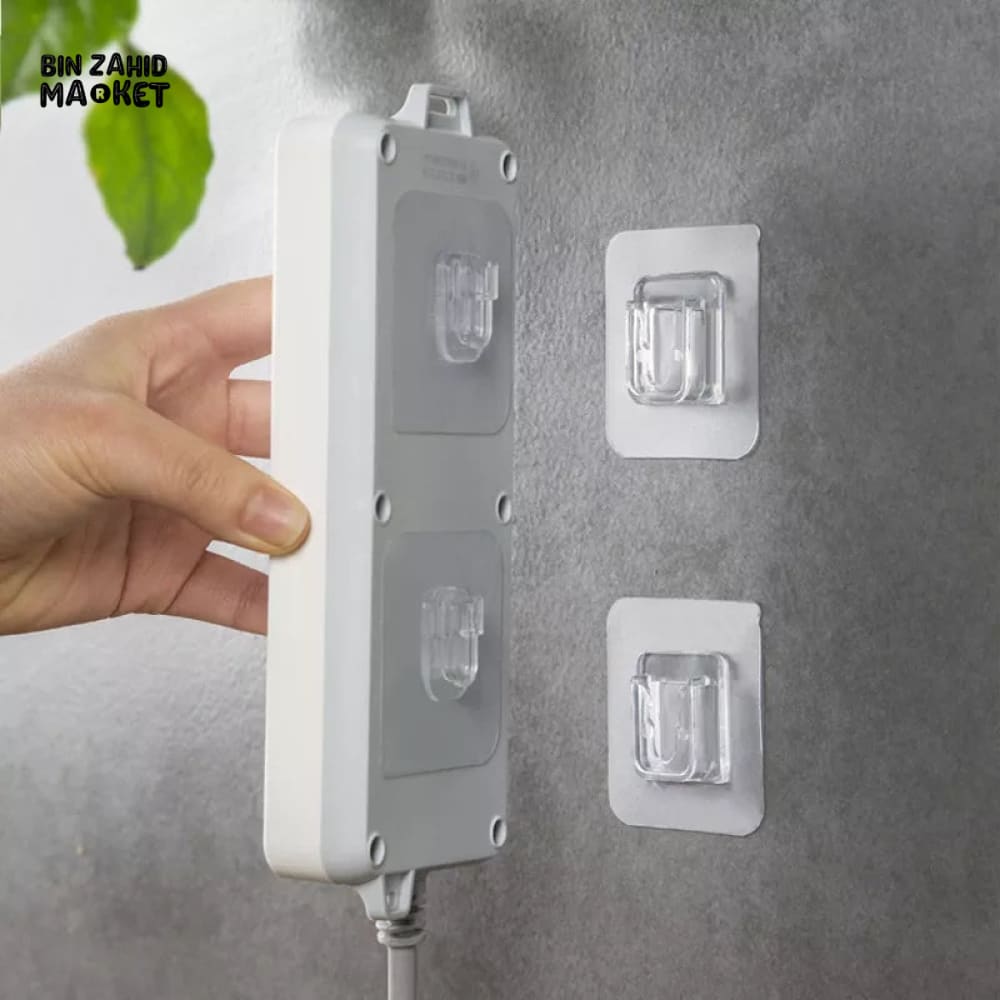 PACK OF 10 DUAL SIDED ADHESIVE WALL HOOKS