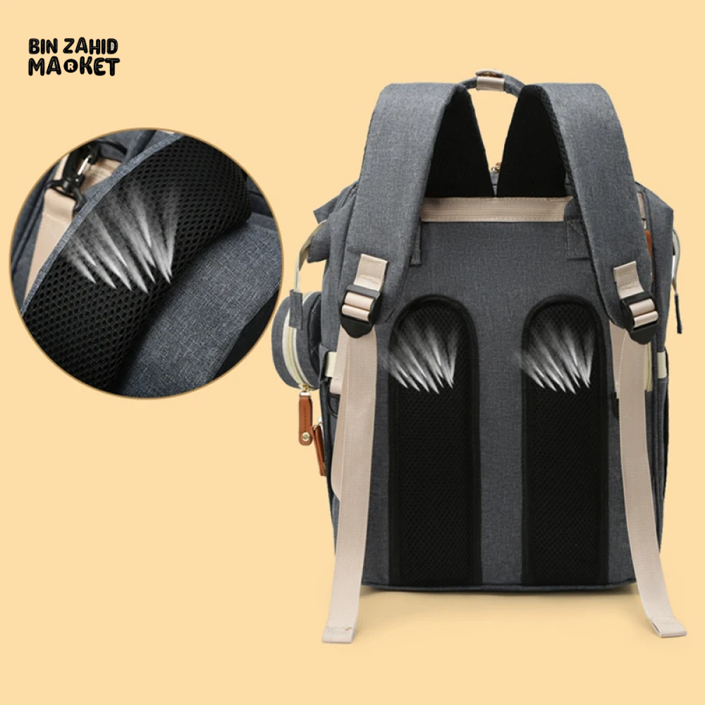 WOMEN'S BACKPACK LARGE CAPACITY WATERPROOF OXFORD CLOTH MUMMY BAG DIAPER STORAGE FASHION