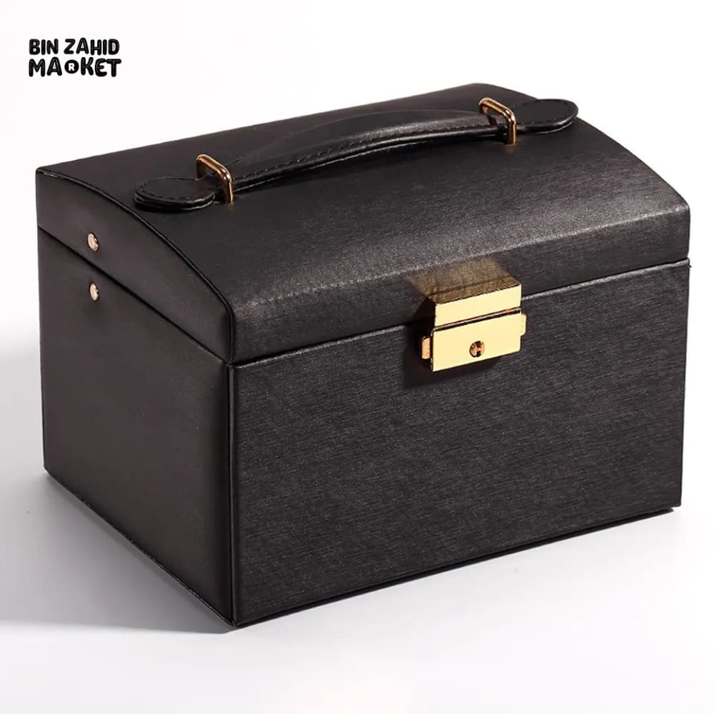 3 LAYERS LEATHER JEWELRY ORGANIZER