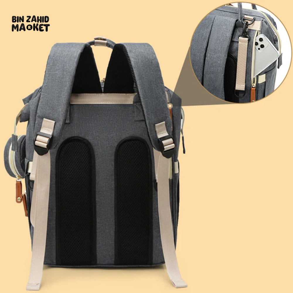 WOMEN'S BACKPACK LARGE CAPACITY WATERPROOF OXFORD CLOTH MUMMY BAG DIAPER STORAGE FASHION