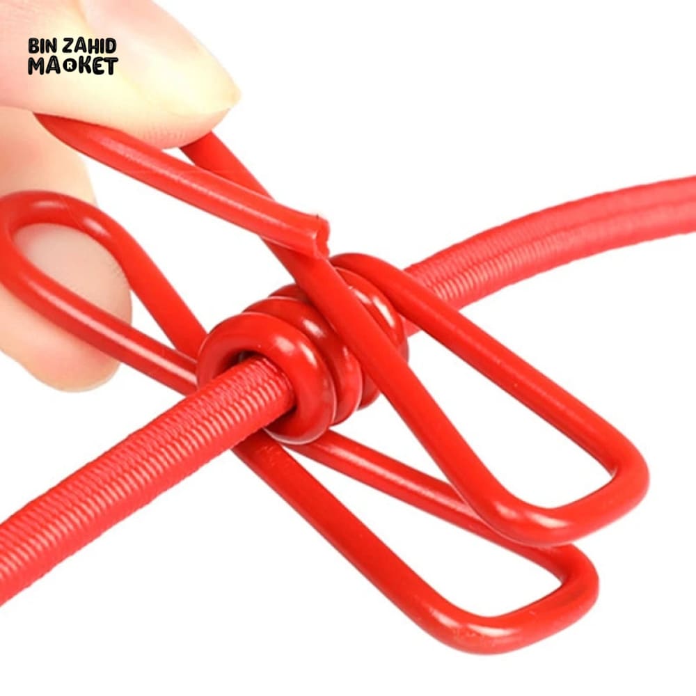 12 CLIPS DRYING CLOTHES ROPE