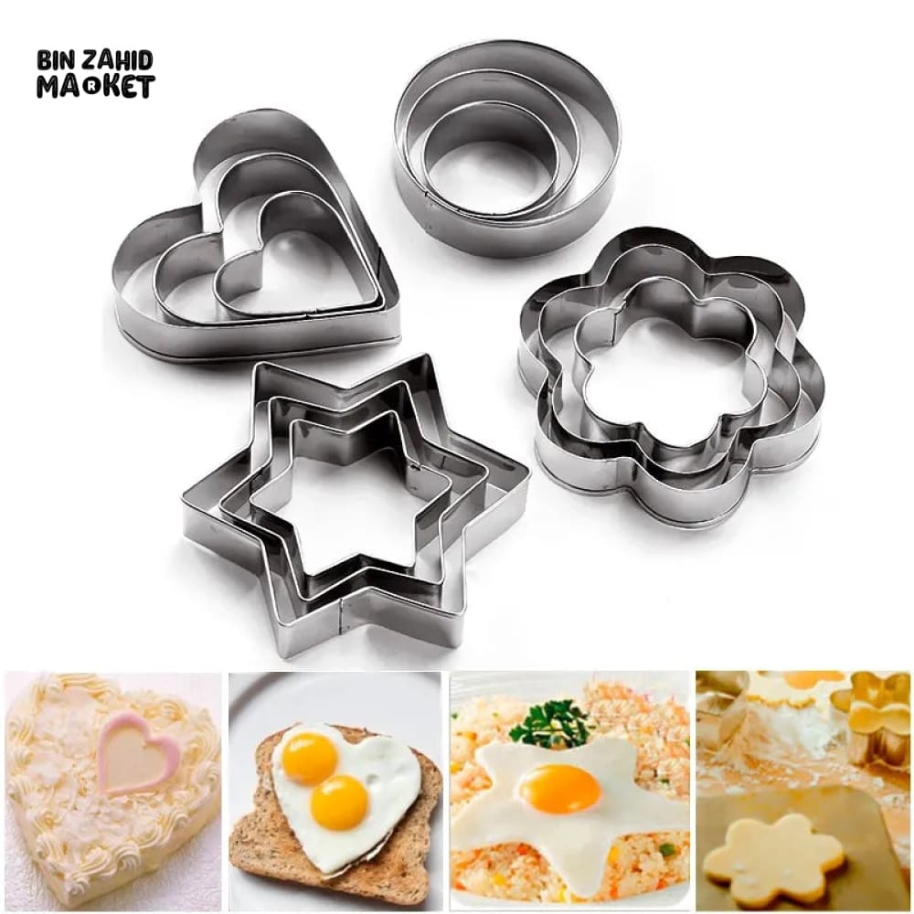 12 PIECES COOKIES CUTTER SET