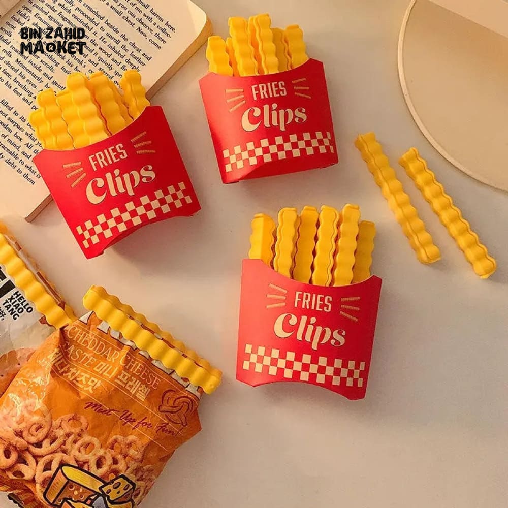 12 PIECES MAGNETIC FRENCH FRIES FOOD SEALING CLIPS
