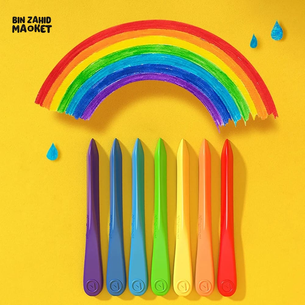 12 PIECES PLASTIC CRAYONS SET