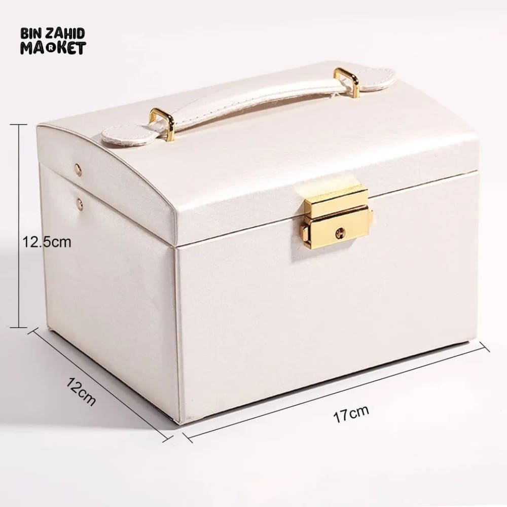 3 LAYERS LEATHER JEWELRY ORGANIZER