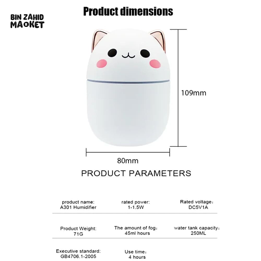 MINI RABBIT HUMIDIFIER WITH NIGHT BULB