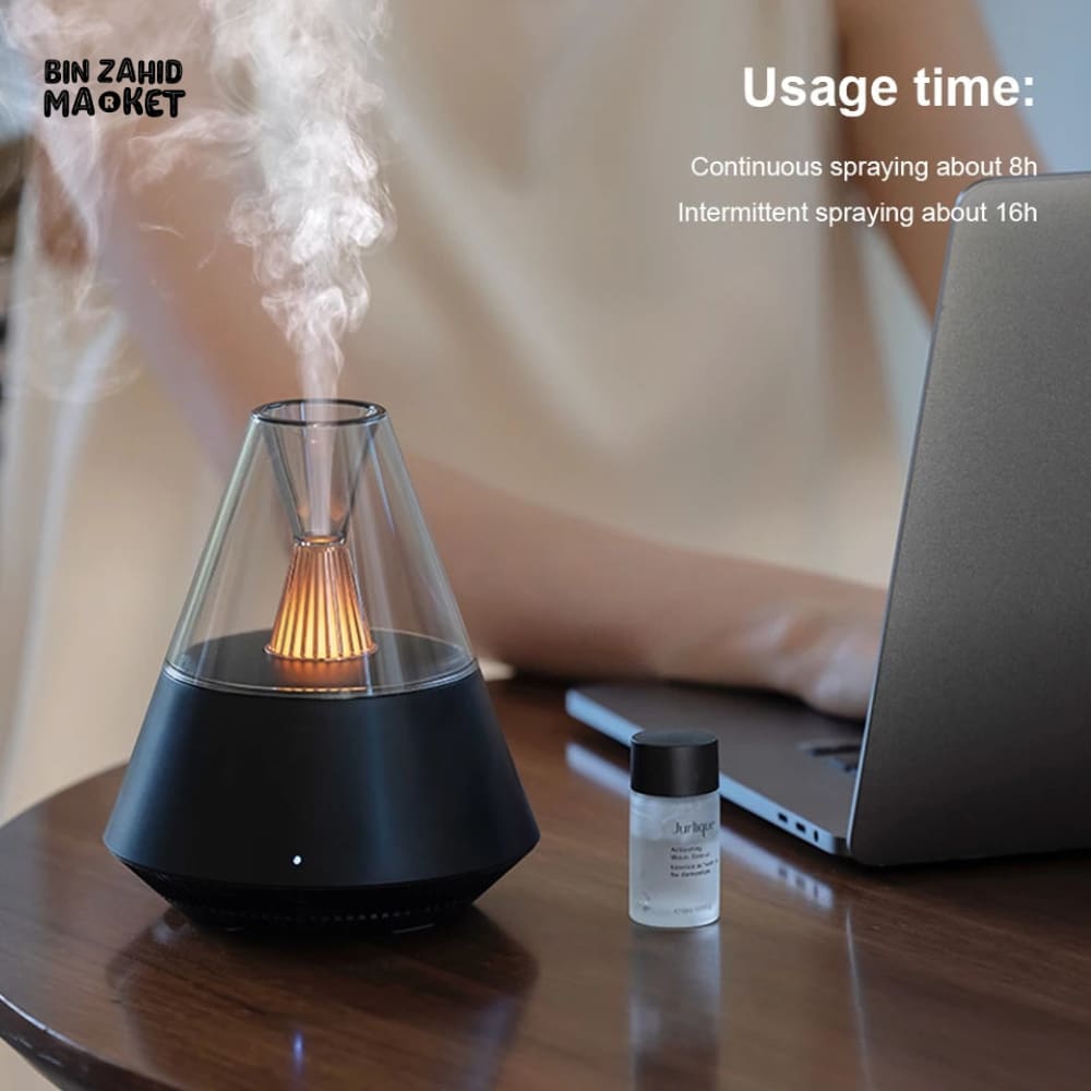 VOLCANIC AROMA HUMIDIFIER WITH NIGHT LIGHT