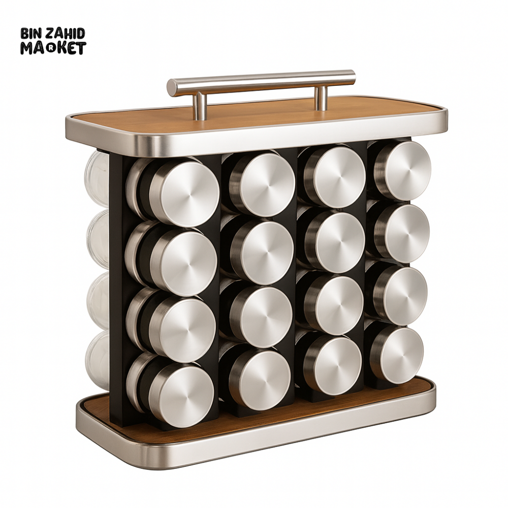 16 Jar Countertop Spice Organizer Rack
