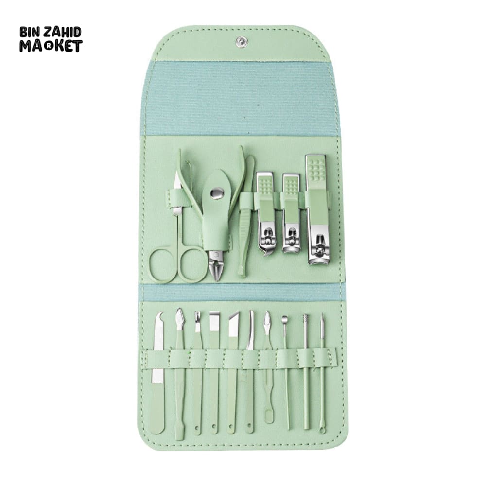 16 PIECE NAIL CLIPPER SET HOUSEHOLD MANICURE BEAUTY TOOLS PORTABLE