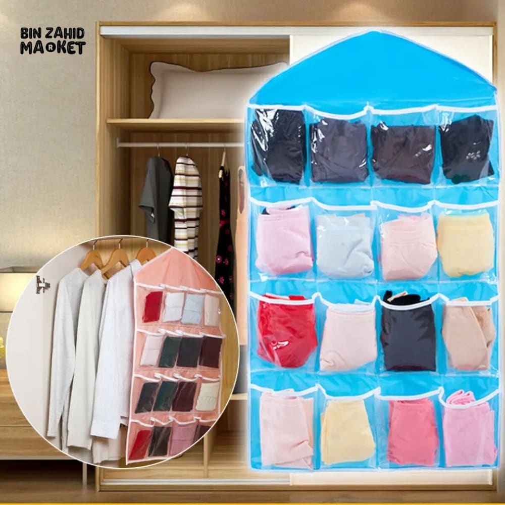 16X POCKETS SOCKS ORGANIZER