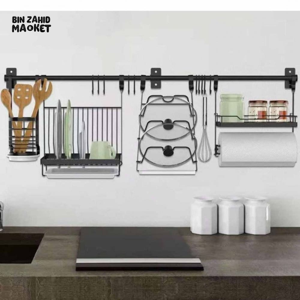 LUXORMOVE KITCHEN DISHES RACK - WALL MOUNTED KITCHEN STORAGE RACK SET