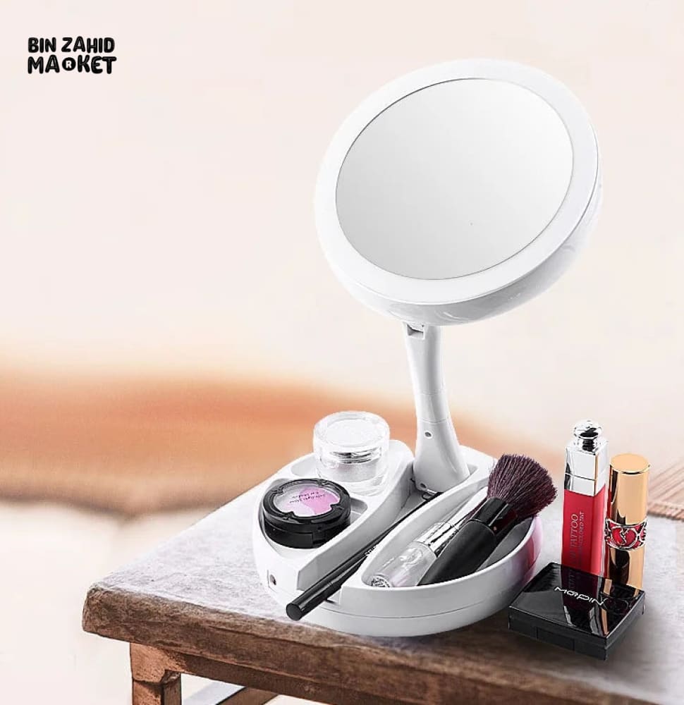 MAGNIFYING TABLE TOP LED MIRROR