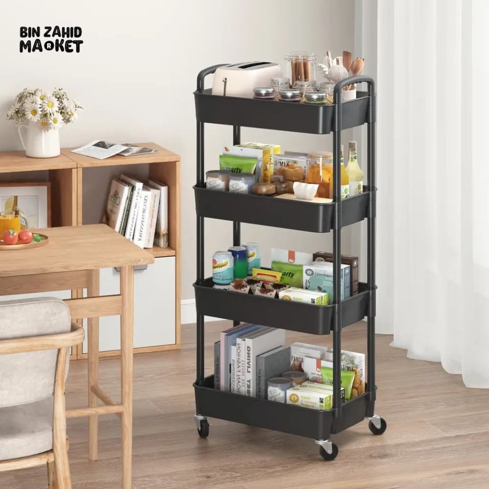 4X LAYERS TROLLEY WITH WHEELS