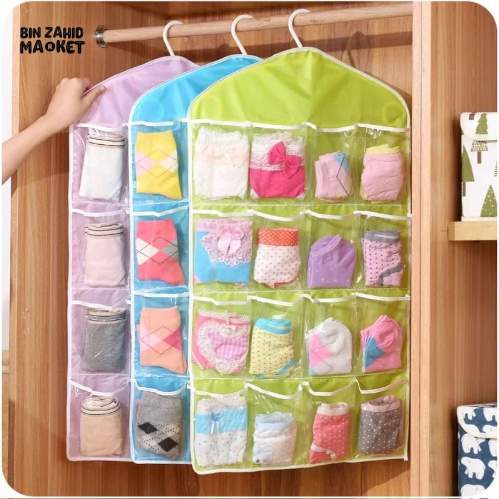 16X POCKETS SOCKS ORGANIZER