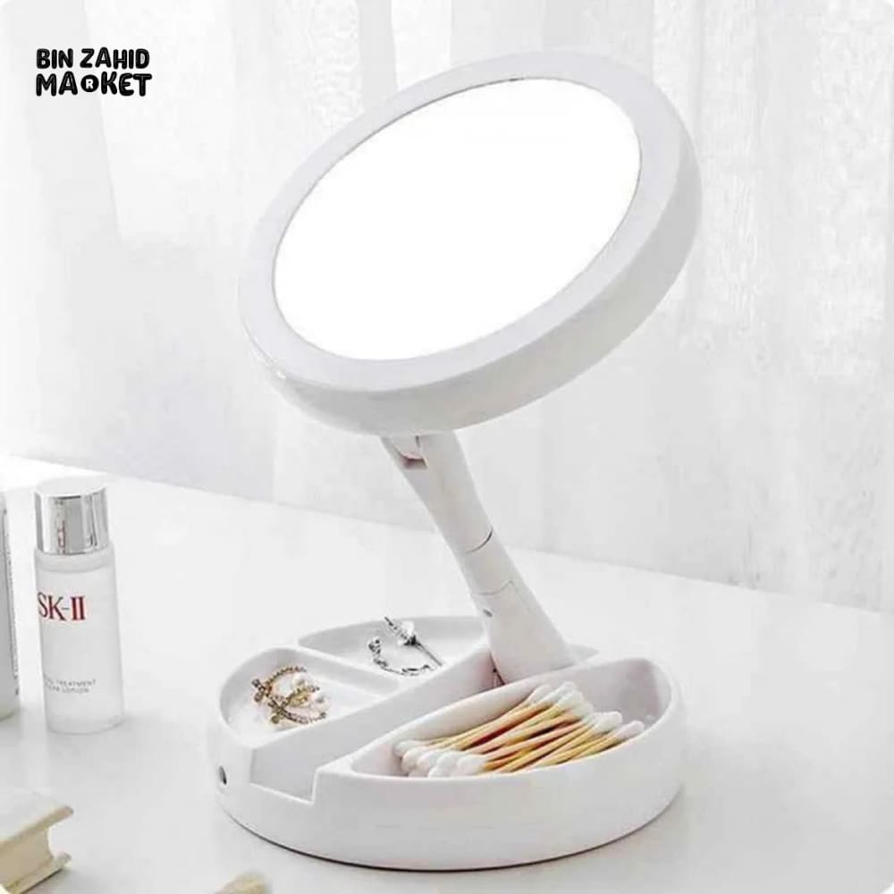 MAGNIFYING TABLE TOP LED MIRROR
