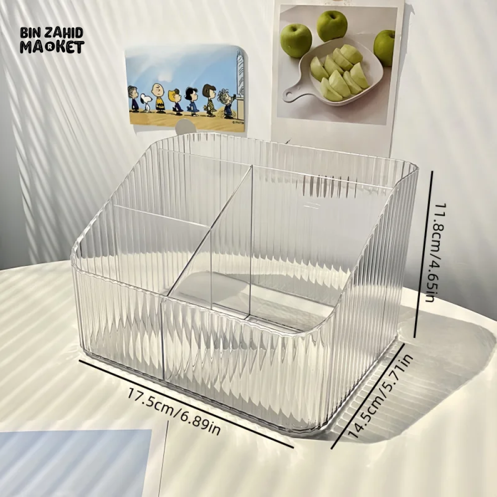 MULTI-FUNCTIONAL DESKTOP ORGANIZER – STATIONERY MAKEUP PEN & ART SUPPLY STORAGE BOX