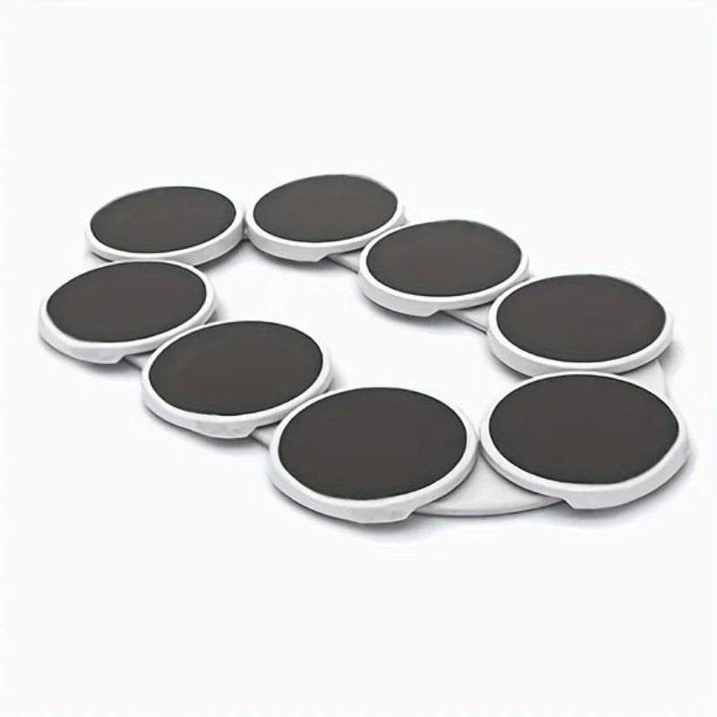 PORTABLE LAZY SUSAN ROTATING TRAY 8 PIECES – EXTENDABLE FOOD SERVING PLATE FOR TABLES & PARTIES