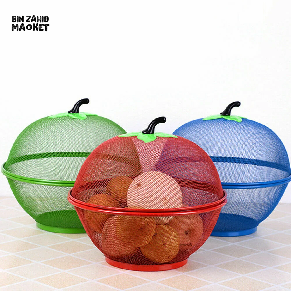 MESH FRUIT BASKET WITH NET COVER – KEEPS FLIES & INSECTS AWAY