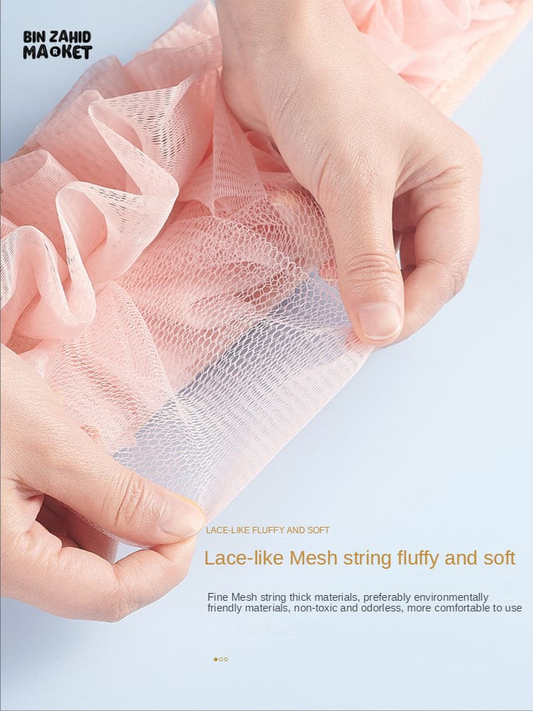 2-IN-1 EXFOLIATING BATH BELT – BACK WASHER & BODY SCRUB CLOTH