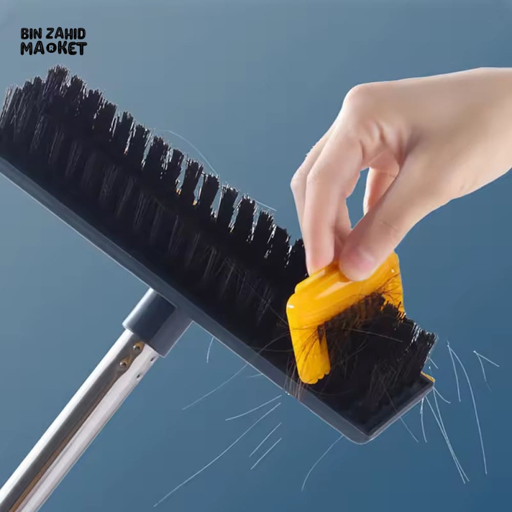 2 IN 1 LONG HANDLE CLEANING BRUSH – FLOOR WALL & TILE SCRUBBER FOR BATHROOM & WINDOWS