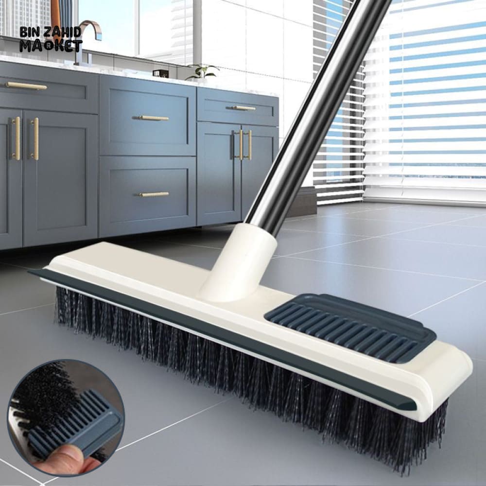 2 IN 1 LONG HANDLE CLEANING BRUSH – FLOOR WALL & TILE SCRUBBER FOR BATHROOM & WINDOWS