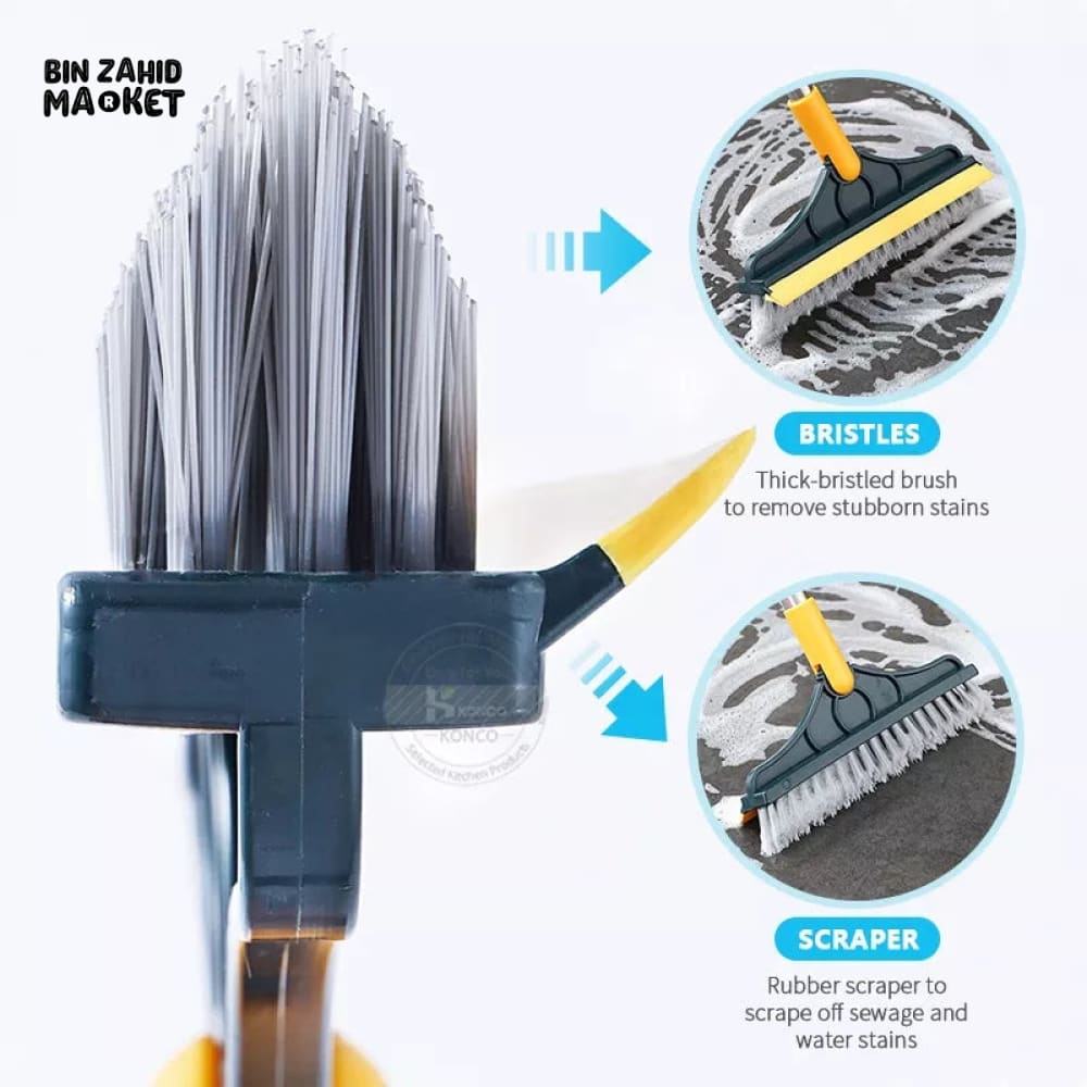 2IN1 FLOOR SCRUBBER CLEANING WIPER BRUSH