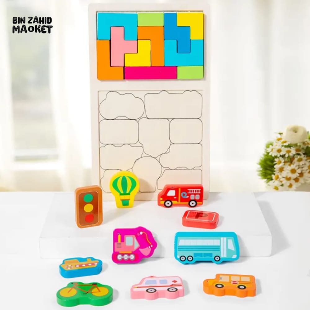 2-IN-1 MULTIFUNCTIONAL LOGIC BLOCKS TOY – EDUCATIONAL SET FOR KIDS