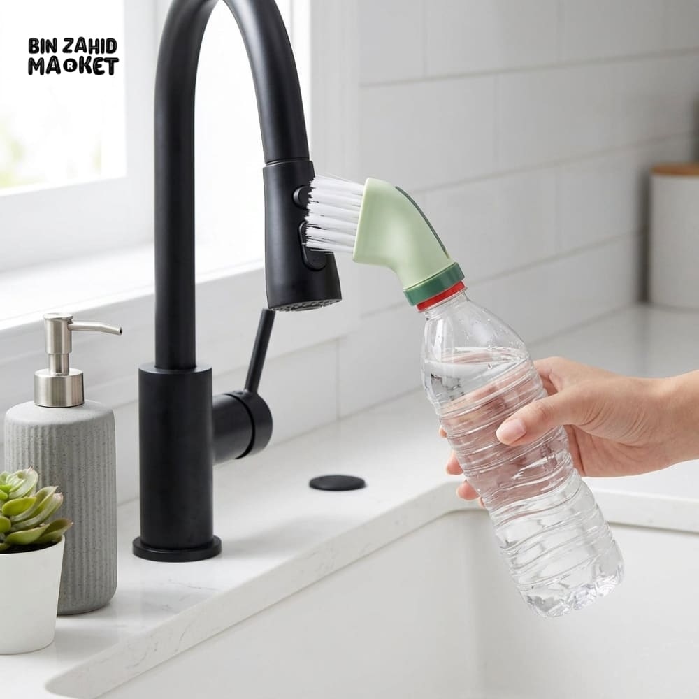 2 IN 1 MULTIPURPOSE BOTTLE CAP CLEANING BRUSH SCRUBBER