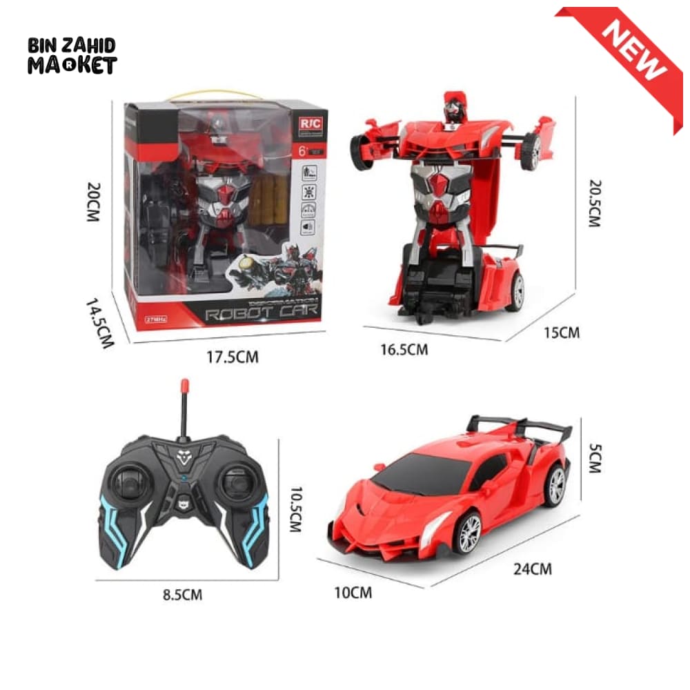 2-IN-1 RC TRANSFORMING ROBOT CAR