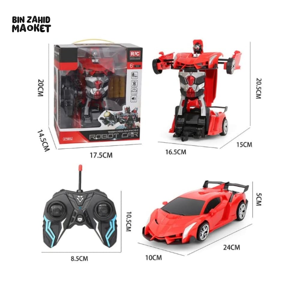2-IN-1 RC TRANSFORMING ROBOT CAR