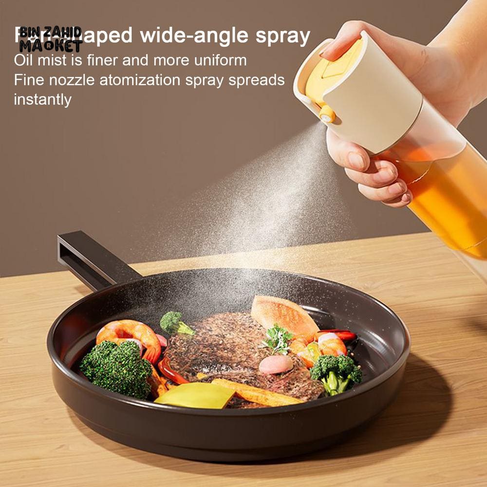 2-IN-1 SPRAY & POUR GLASS OIL BOTTLE – AUTOMATIC OPEN LID