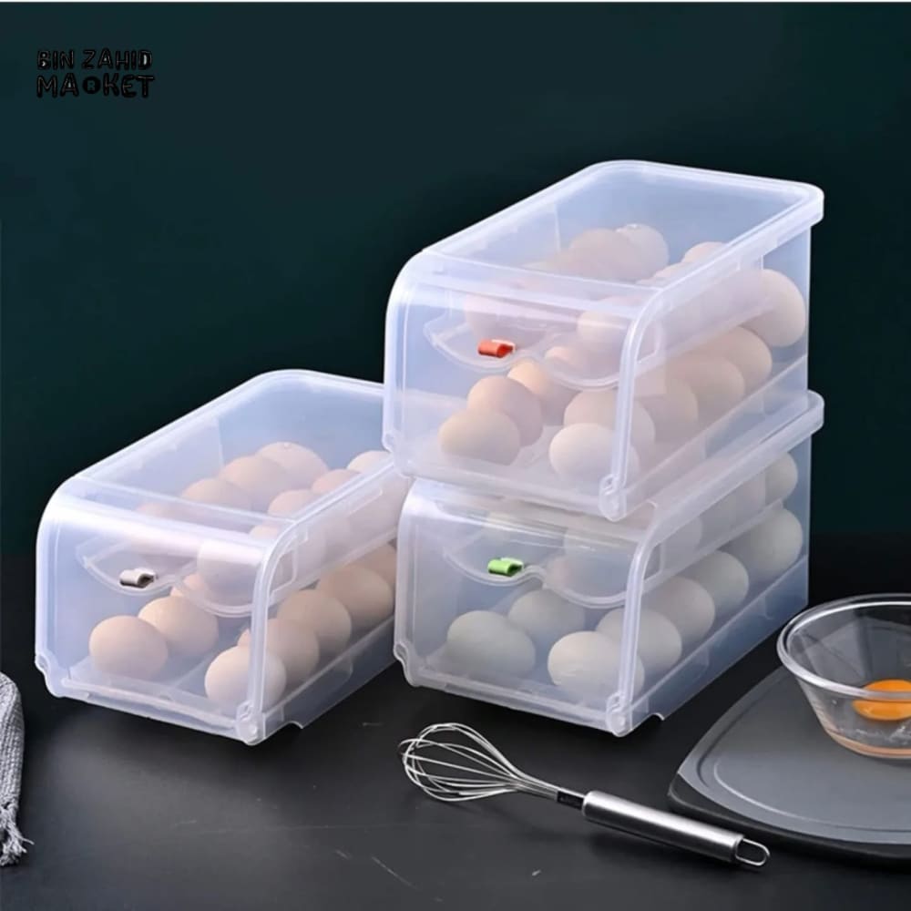 2 LAYER EGG STORAGE BOX EFFICIENT ORGANIZER FOR SAFE AND SECURE STORAGE