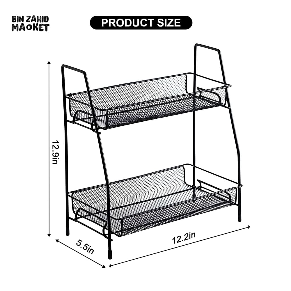 2-LAYERS COUNTER-TOP METAL STAND