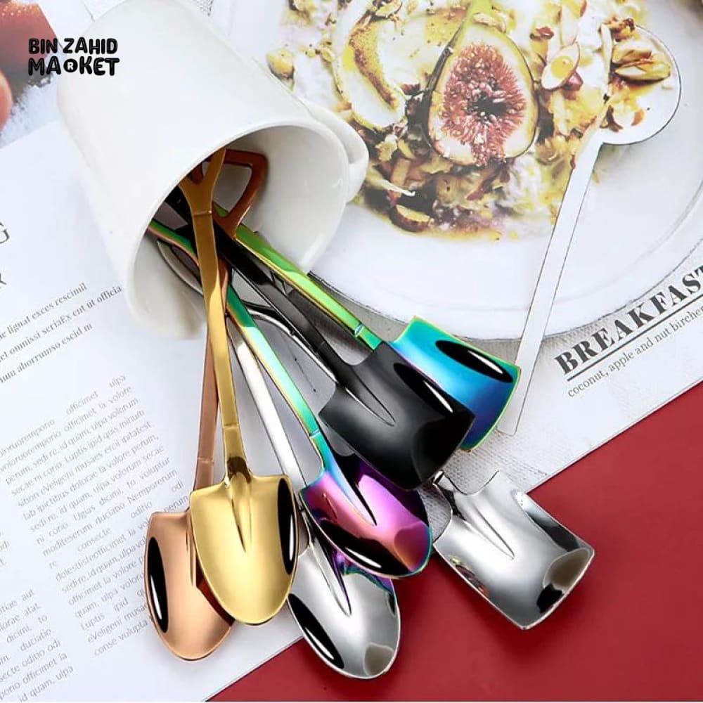 2 PIECES FLAT SHOVEL SPOON SET