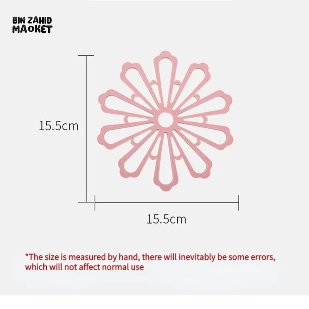 2 PIECES PETAL SILICONE HEAT INSULATION PAD