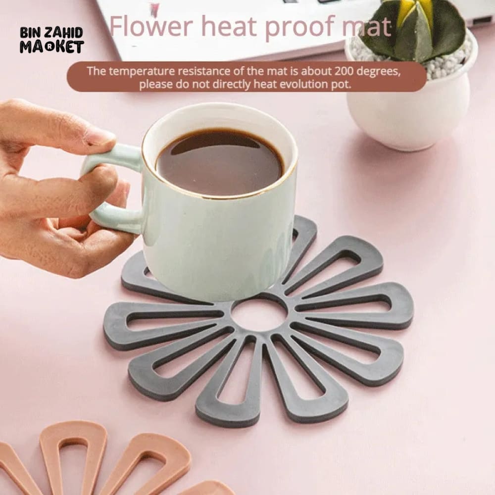 2 PIECES PETAL SILICONE HEAT INSULATION PAD