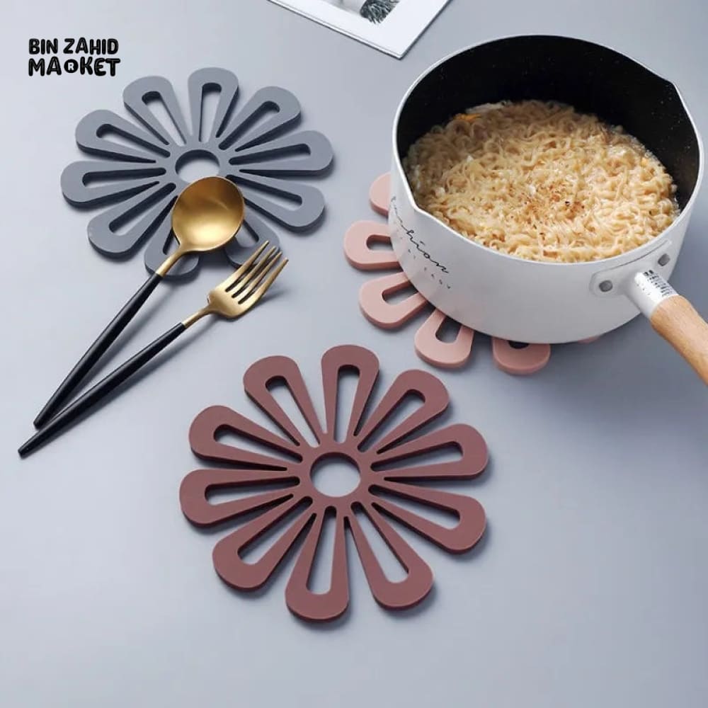 2 PIECES PETAL SILICONE HEAT INSULATION PAD