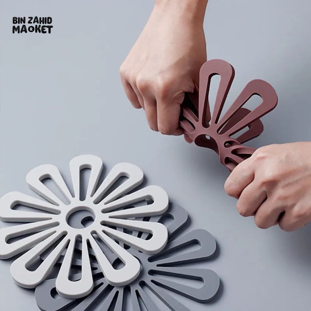 2 PIECES PETAL SILICONE HEAT INSULATION PAD
