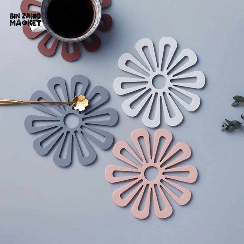 2 PIECES PETAL SILICONE HEAT INSULATION PAD