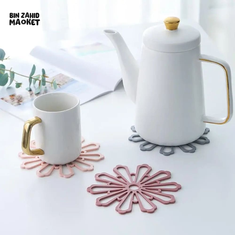 2 PIECES PETAL SILICONE HEAT INSULATION PAD