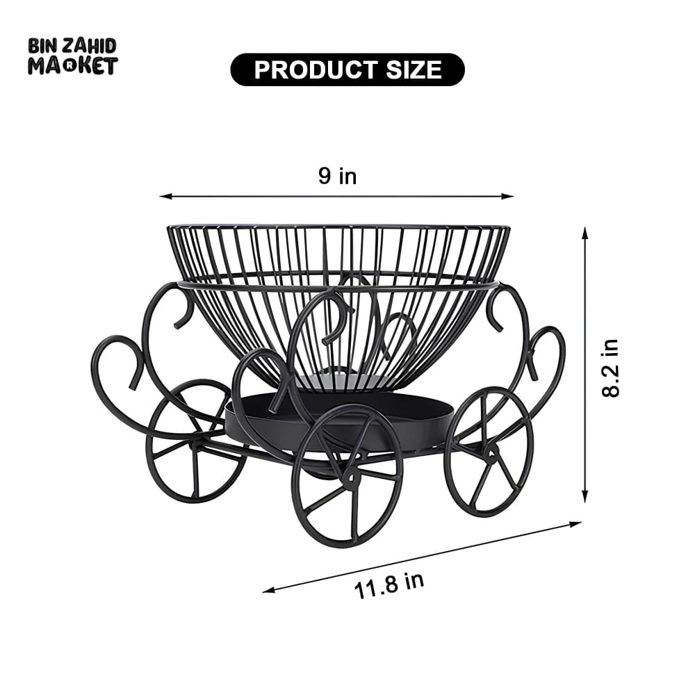 2-TIER DECORATIVE FRUIT BASKET