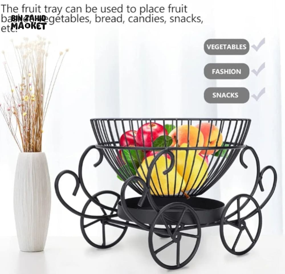 2-TIER DECORATIVE FRUIT BASKET