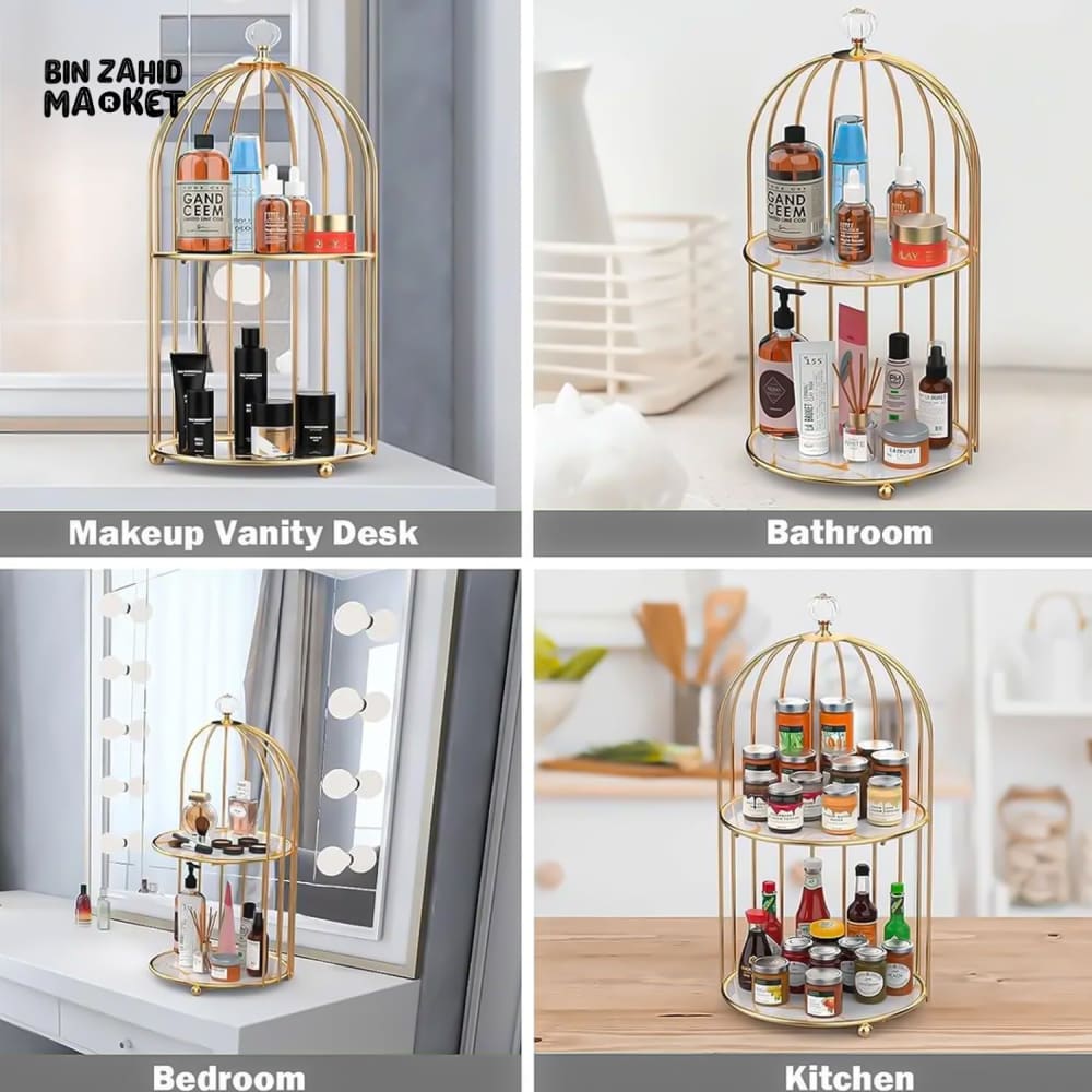 2-TIER GOLDEN VANITY CAG