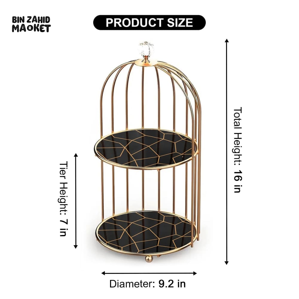2-TIER GOLDEN VANITY CAG